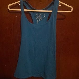 Medium Jr’s/Women’s Rue21 Medium Blue Racerback Tank top